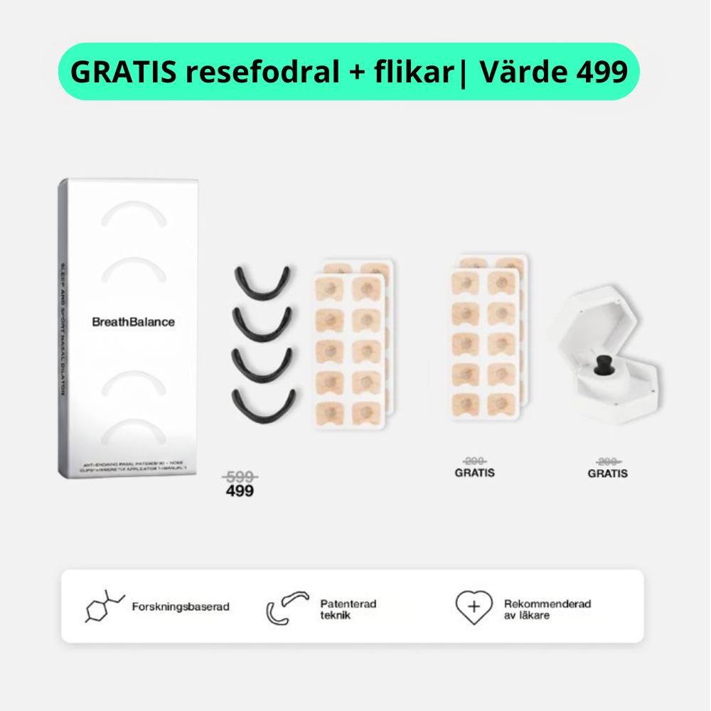 BreathBalance – Magnetisk näsremsa