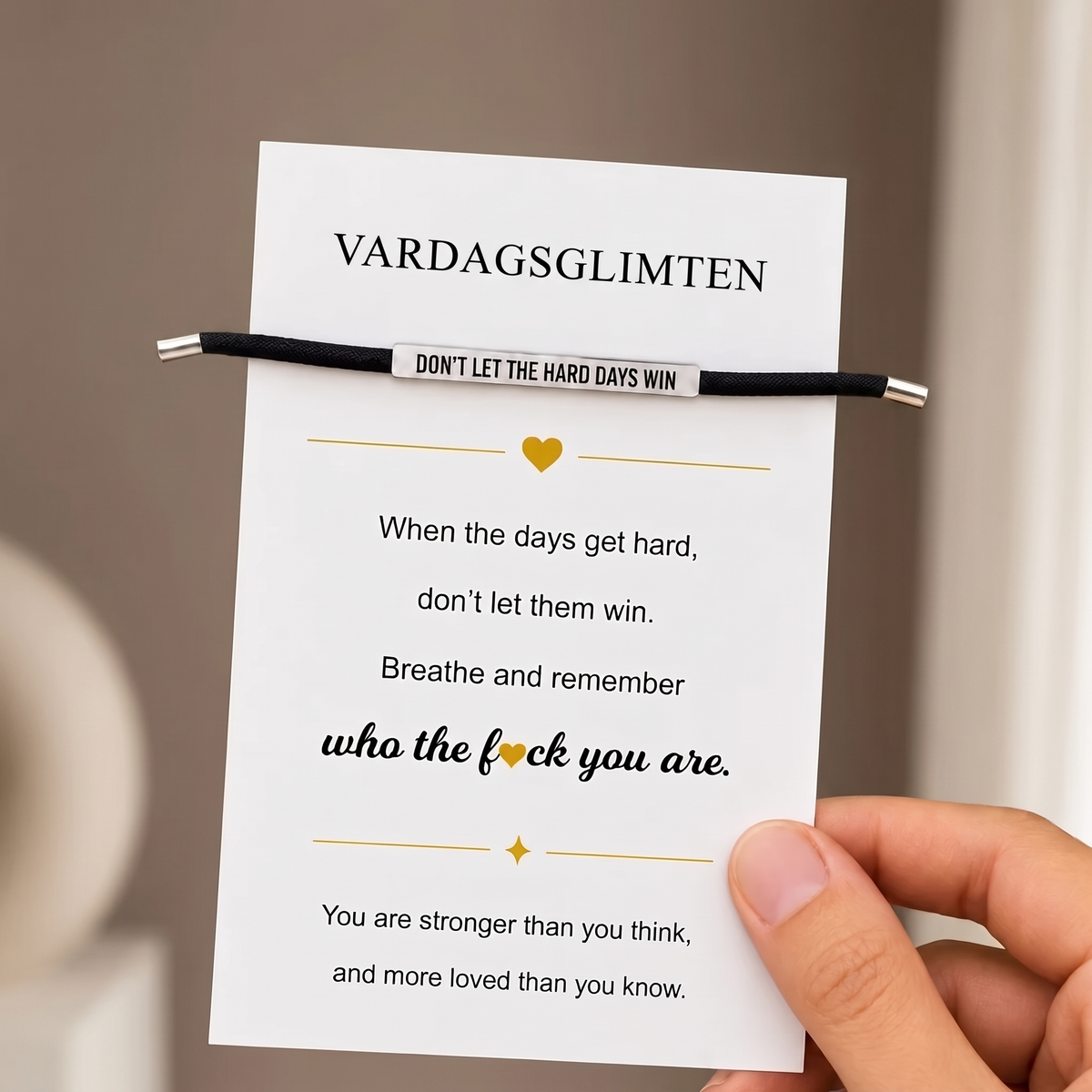 Styrkebandet - Vissa ord behöver finnas nära