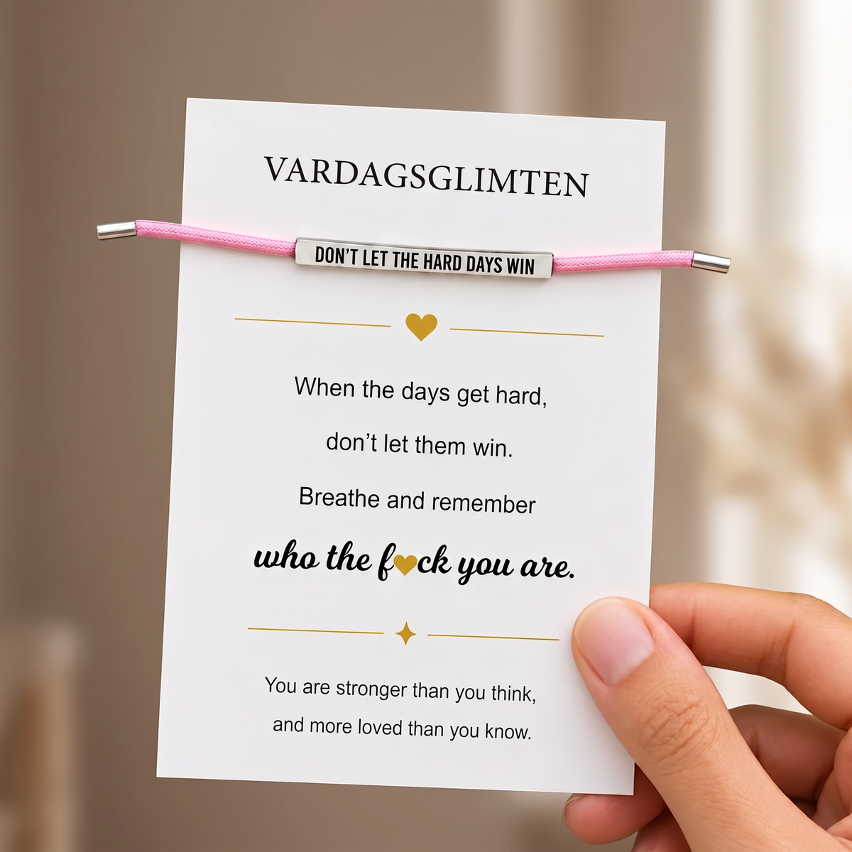 Styrkebandet - Vissa ord behöver finnas nära